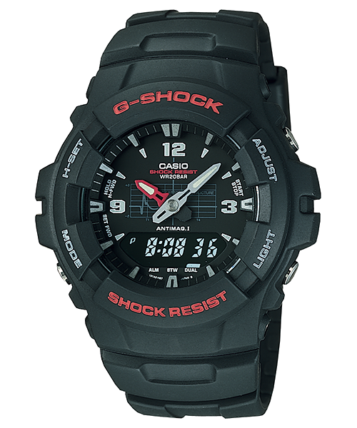 G-Shock Mens 200m Standard - G-100-1BFC