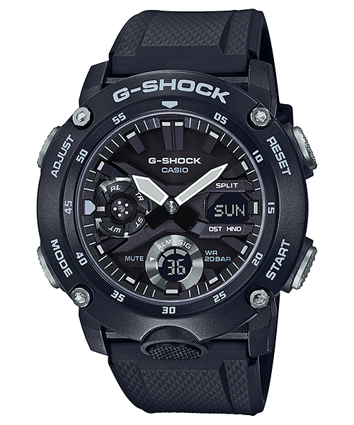 G-Shock Mens 200m Carbon Core - GA-2000S-1AFC