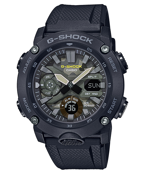 G-Shock Mens 200m Carbon Core - GA-2000SU-1AFC