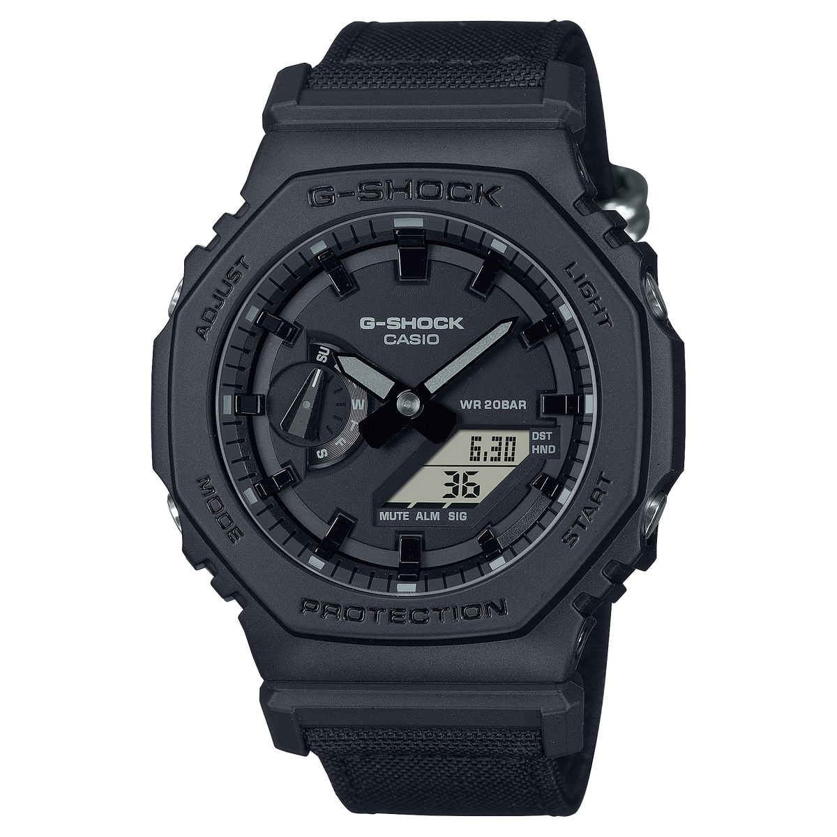 G-Shock Mens 200m Cordura Nylon Standard - GA-2100BCE-1M