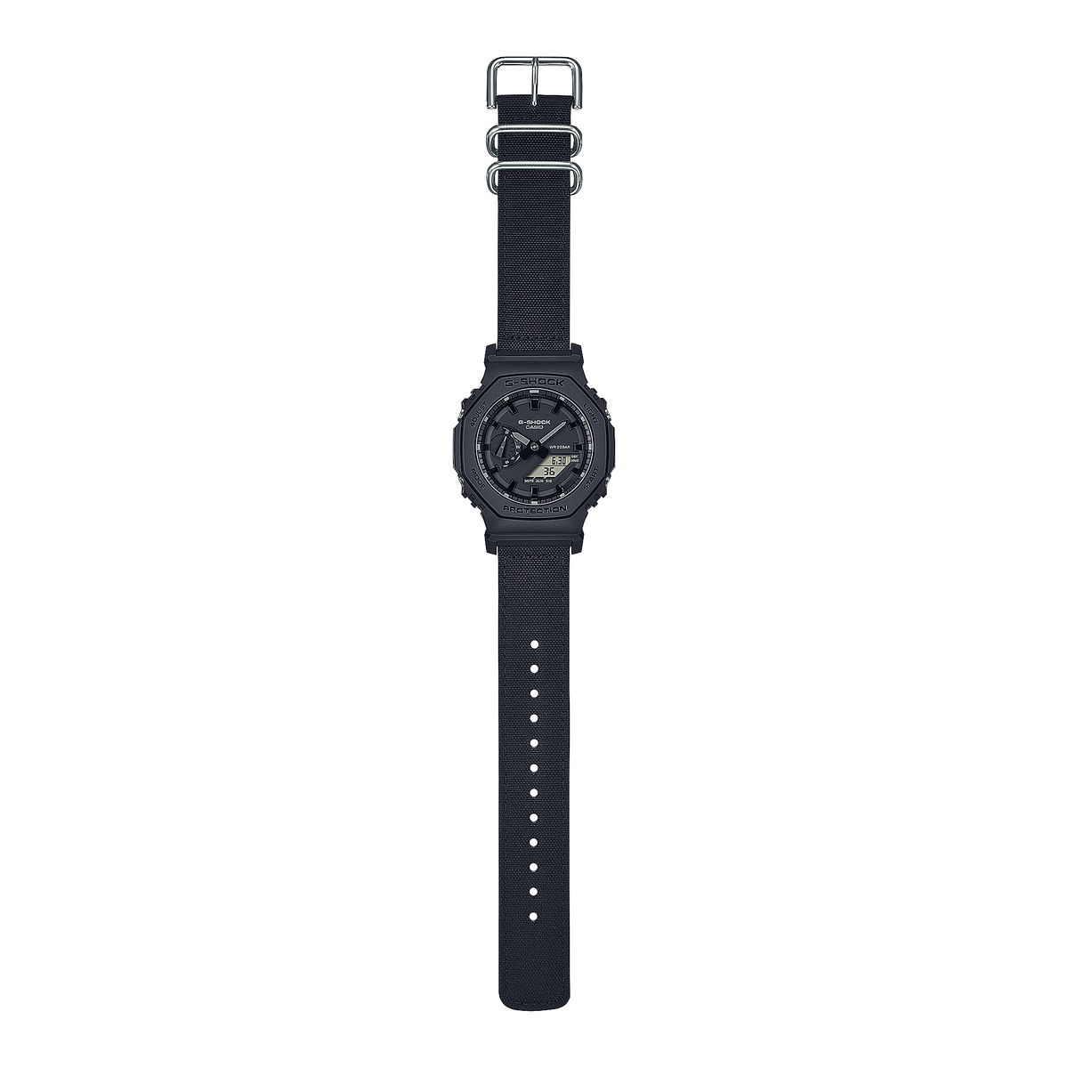 G-Shock Mens 200m Cordura Nylon Standard - GA-2100BCE-1