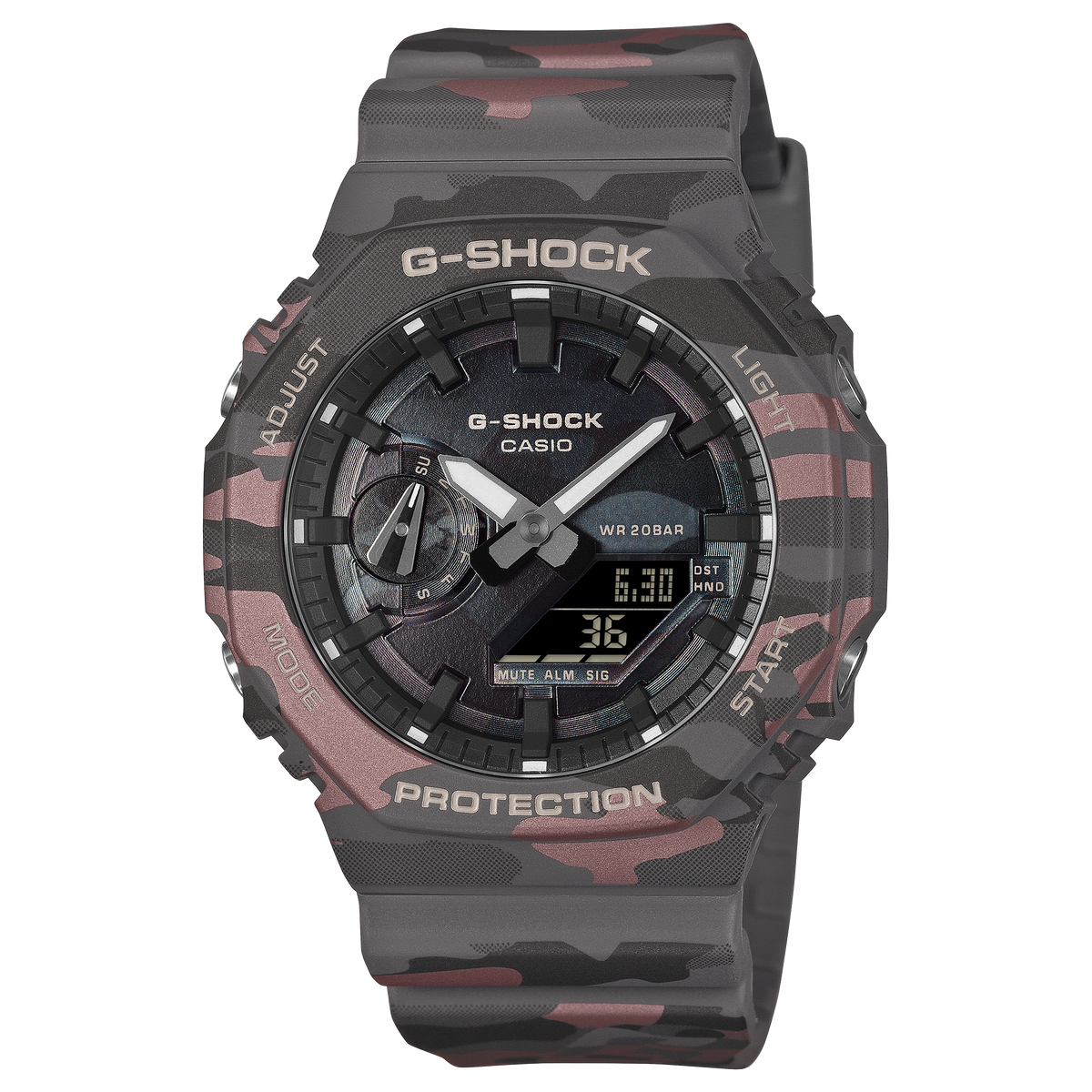 G-Shock Mens 200m Carbon Core Camo - GA-2100CMD-8ADR