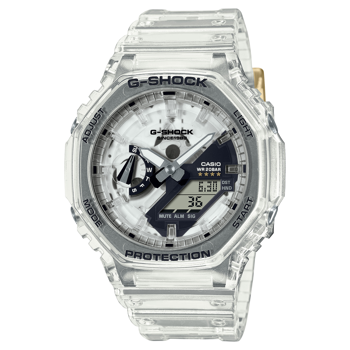G-Shock Mens 200m Clear Remix 40th Anniversary Limited Edition - GA-2140RX-7CW