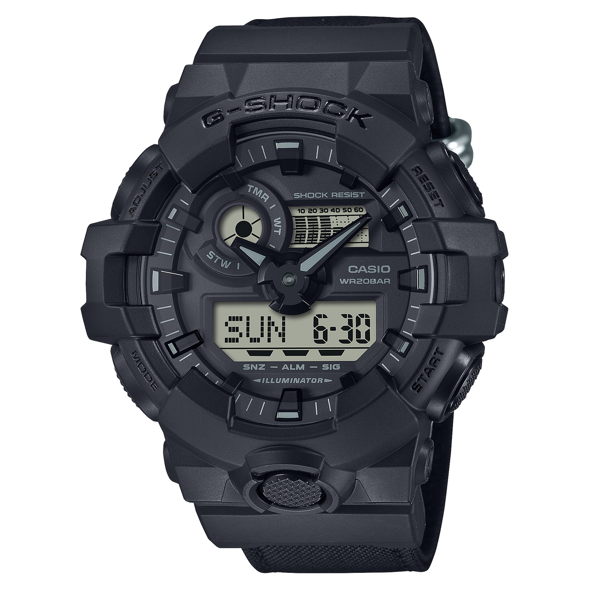 G-Shock Mens 200m Cordura Nylon Standard - GA-700BCE-1M