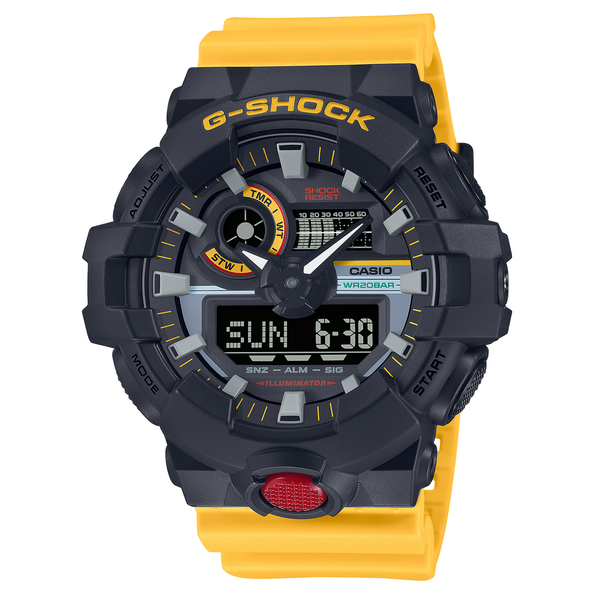 G-Shock Mens 200m Standard Mixed Tapes - GA-700MT-1A9DR