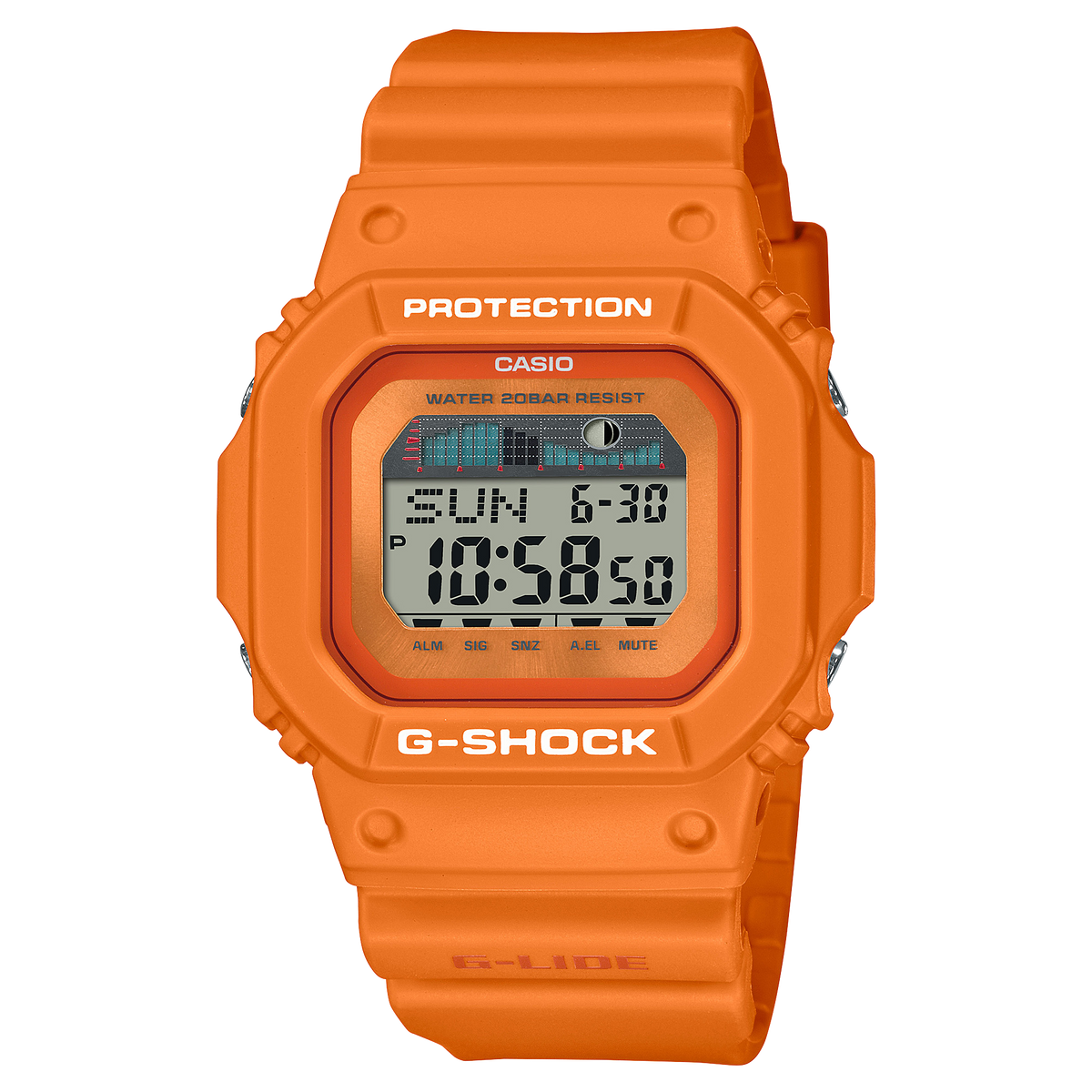 G-Shock Mens 200m G-Lide - GLX-5600RT-4FC