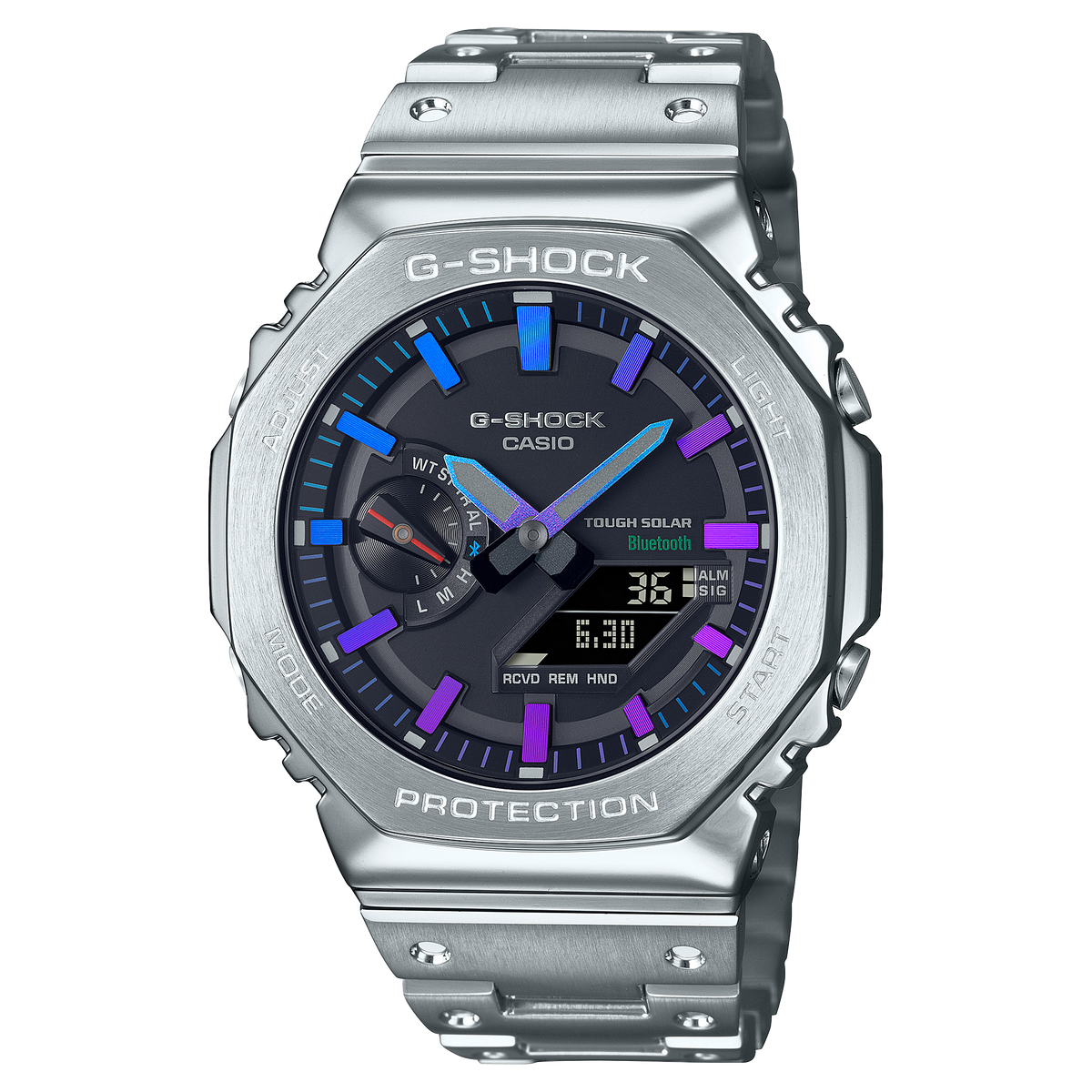 G-Shock Mens 200m Bluetooth G-Steel - GM-B2100PC-1M