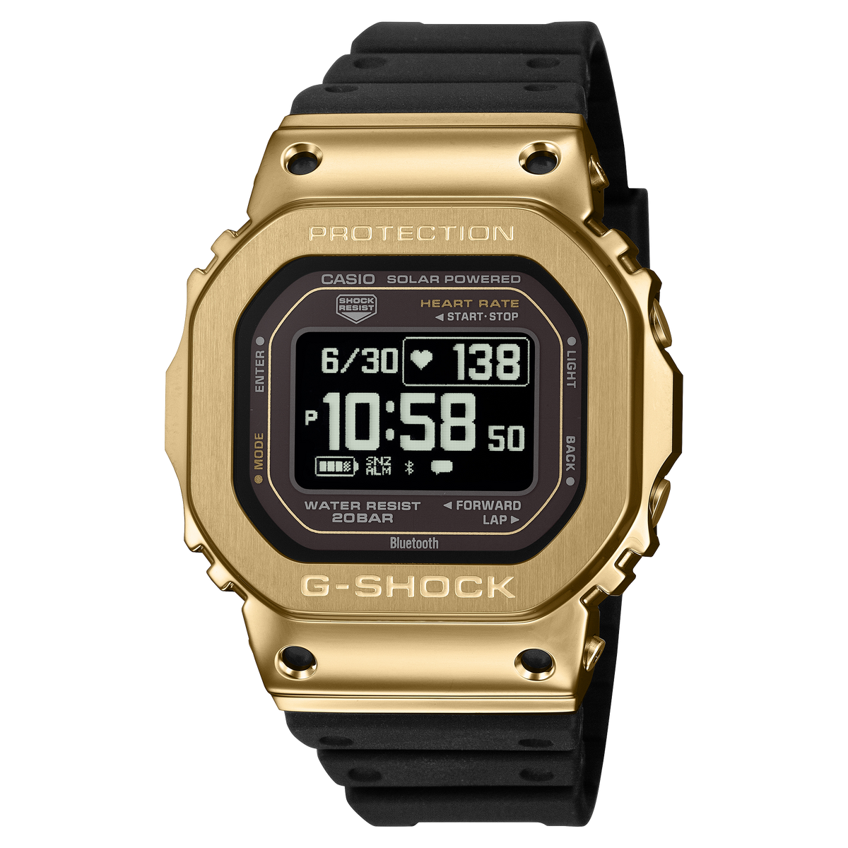 G-Shock Mens 200m MIP G-Squad Heart Rate Monitor - GM-H5600-9DR