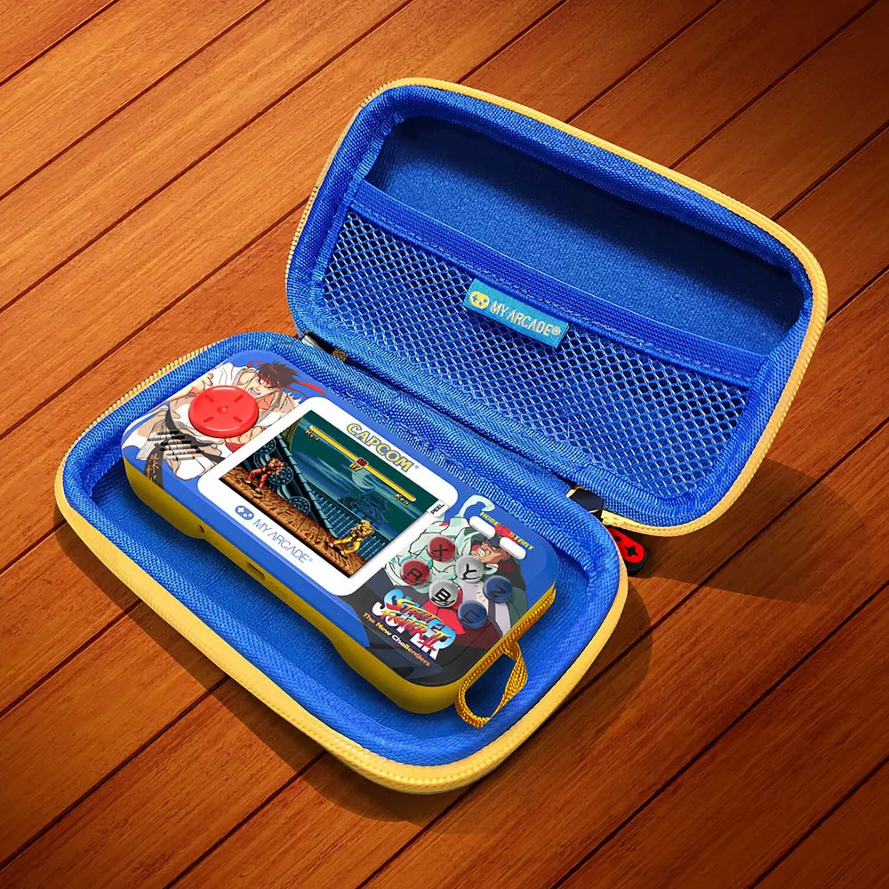 My Arcade - Super Street Fighter II Pocket Player Pro Portable Handheld Gaming System With Travel Case