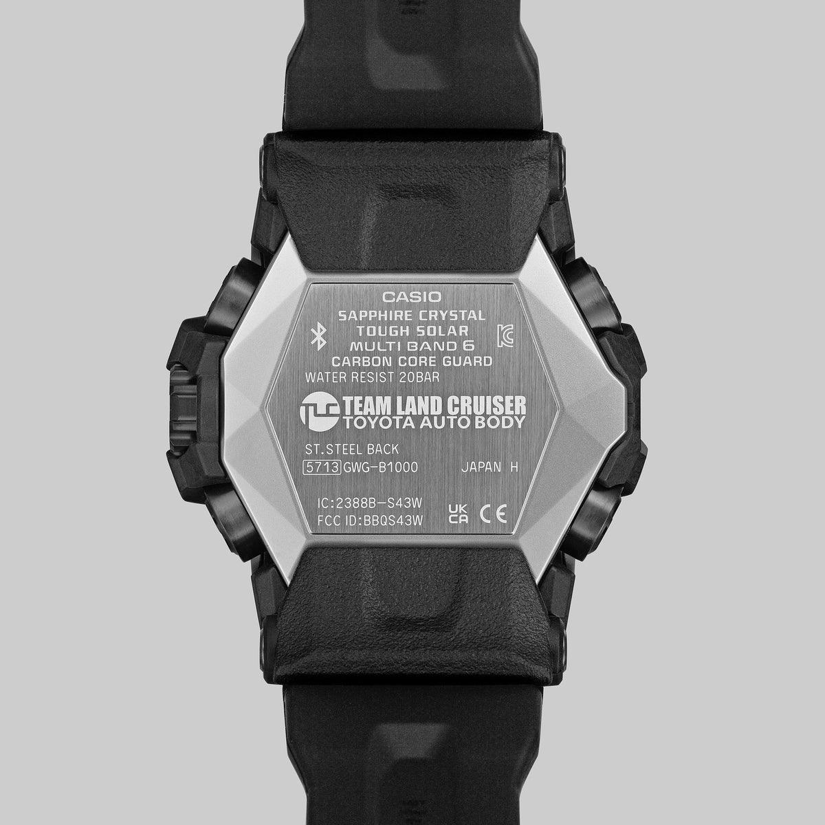 G-Shock Mens 200m Team Land Cruiser Bluetooth Solar Mudmaster - GWG-B1000TLC-1ADR