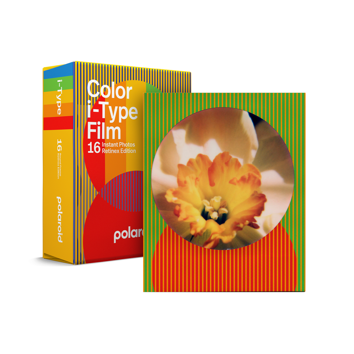 Polaroid - Color i-Type Instant Film Retinex Edition Round Frame - 16 Film
