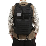 Waterproof 50L Nylon Tactical Backpack - Black