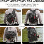 Ghosthorn Fishing Backpack With Rod Holder - Black