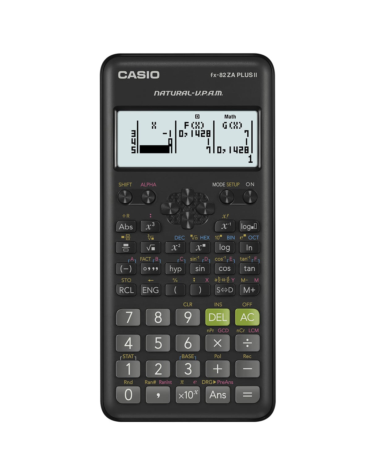 Casio FX-82ZA Plus II Scientific Calculator - Black