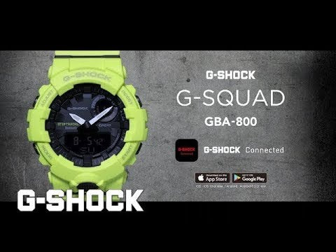 G-Shock Mens 200m Bluetooth Fitness - GBA-800-1AFC