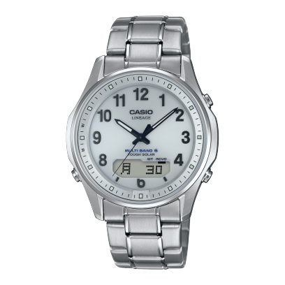 Lineage Men's 50m Titanium Solar Radio - LCW-M100TSE-7A