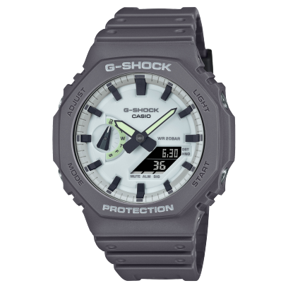 G-Shock Mens 200m Carbon Core Hidden Glow - GA-2100HD-8M