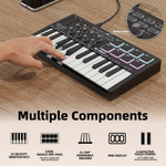 Daiertek MIDI Keyboard Portable Powerhouse for Music Creation