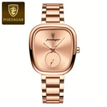PoedagarLuxury Rose Gold Quartz Watch
