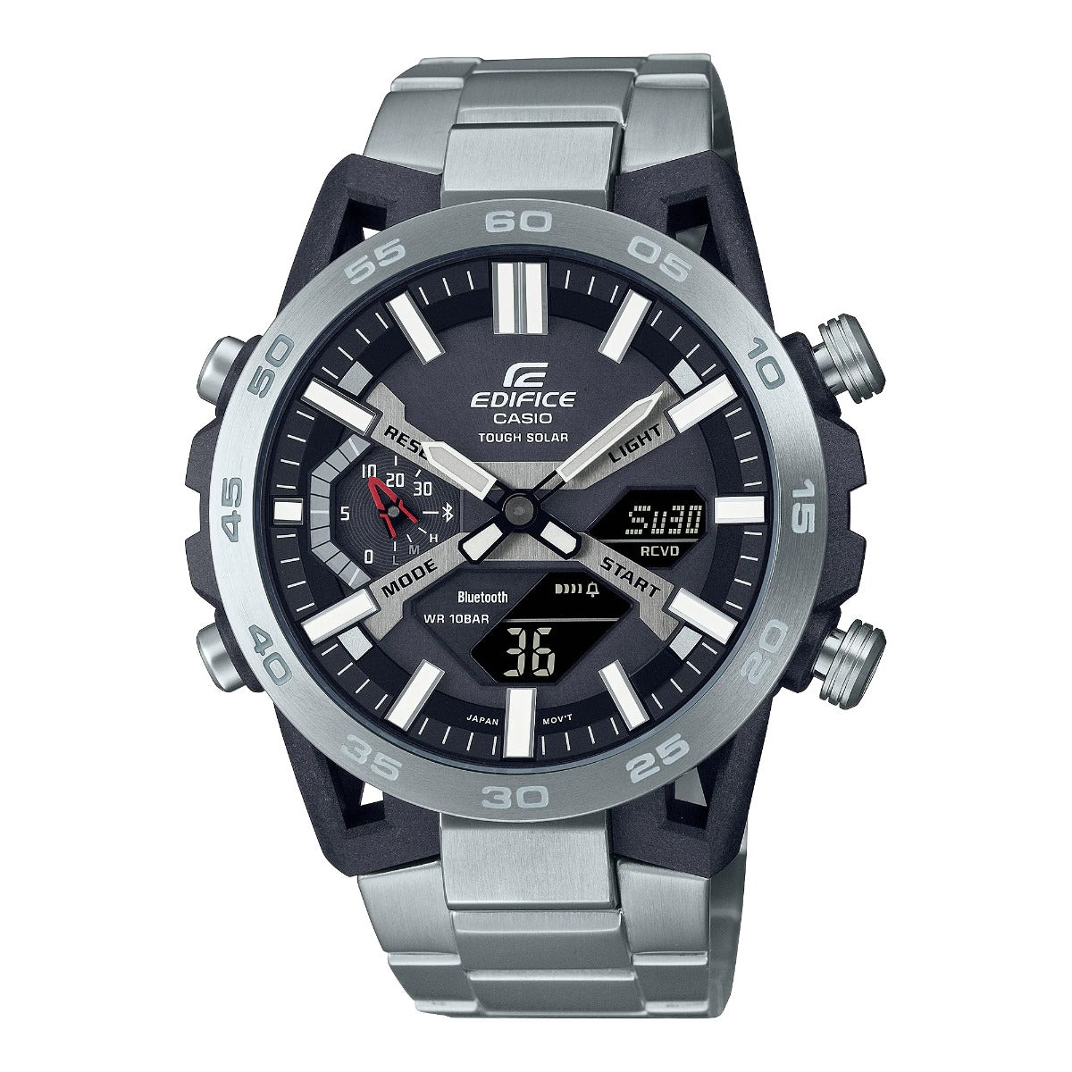 Edifice Mens 100m Bluetooth Solar - ECB-2000D-1ADF