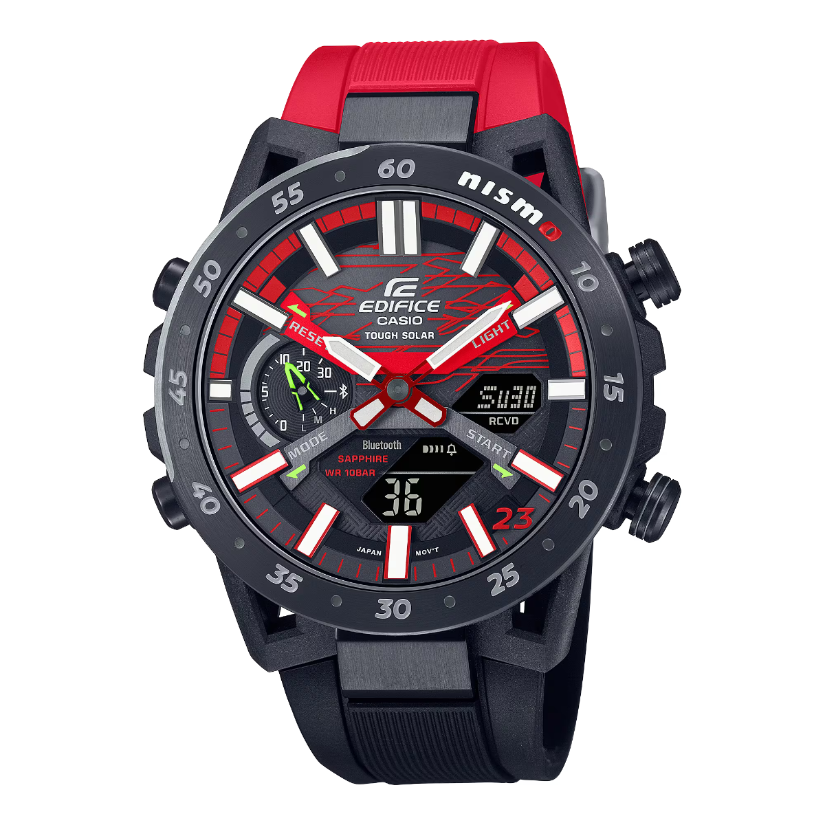 Edifice Mens 100m Bluetooth Solar NISMO Limited Edition - ECB-2000NIS-1ADR