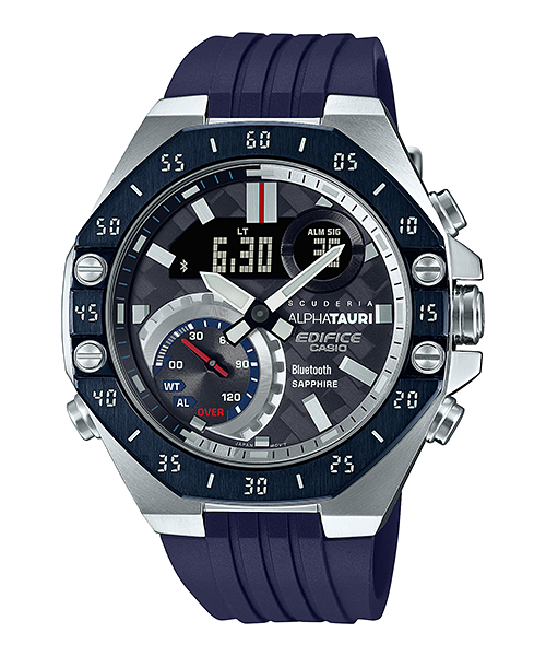 Edifice Mens 100m AlphaTauri F1 - Carbon Bluetooth - ECB-10AT-1ADR
