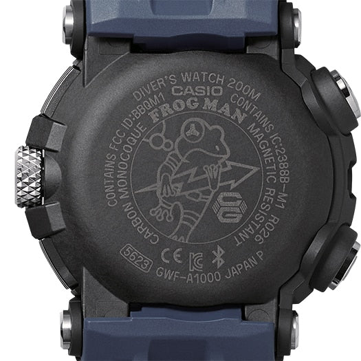 G-Shock Mens 200 m koolstof Bluetooth Frogman - GWF-A1000-1A2DR