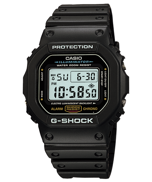 G-Shock Mens 200m Standard - DW-5600E-1VDF
