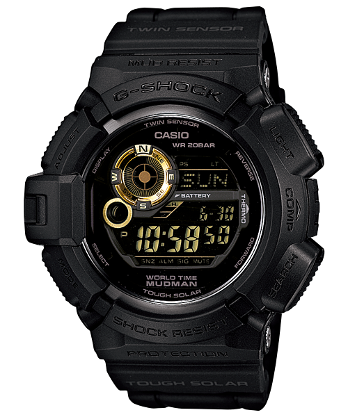 G-Shock Mens 200m Twin Sensor Mudman - G-9300GB-1DR