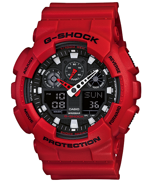 G-Shock Mens 200m Standard - GA-100B-4ADR