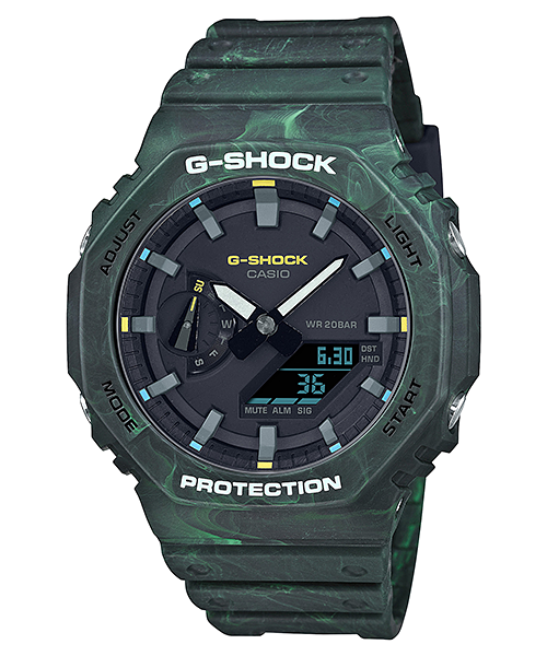 G-Shock Mens 200m Carbon Core - GA-2100FR-3ADR