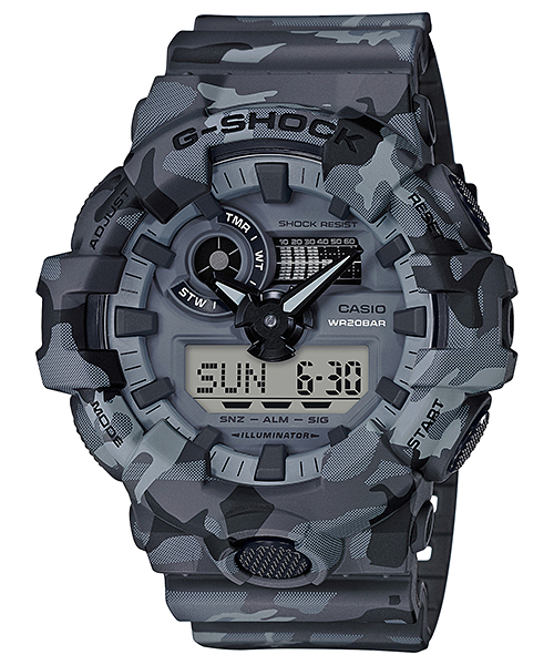 G-Shock Mens 200m Standard - GA-700CM-8ADR