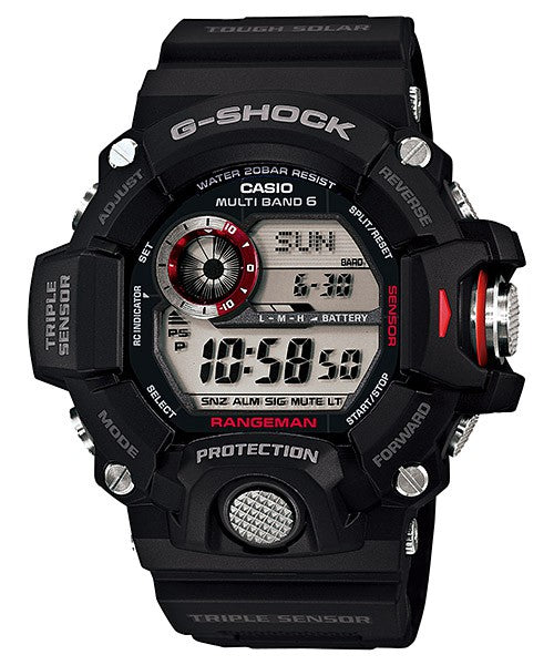 G-Shock Mens 200m Rangeman Triple Sensor - GW-9400-1DR