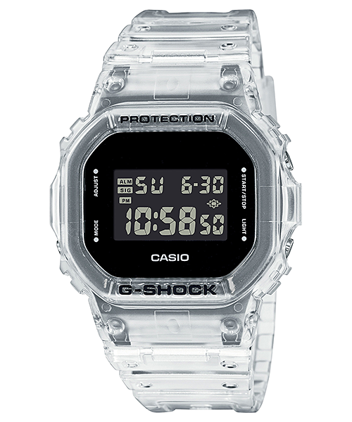 G-Shock Mens 200m Skeleton Standard - DW-5600SKE-7DR
