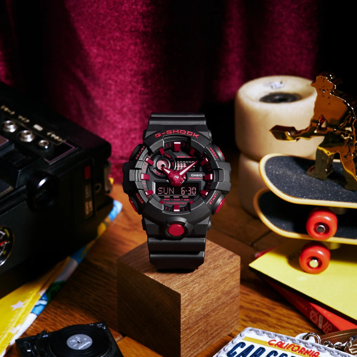 G-Shock Mens 200m Standard - GA-700BNR-1ADR