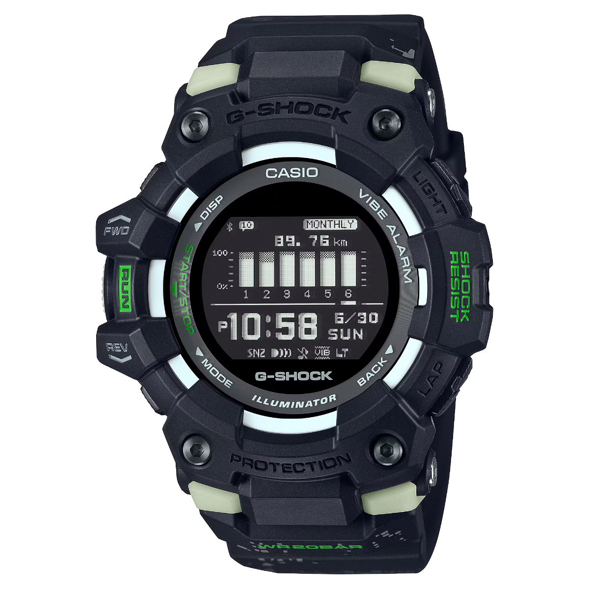 G-Shock Mens 200m Bluetooth Sports - GBD-100LM-1DR
