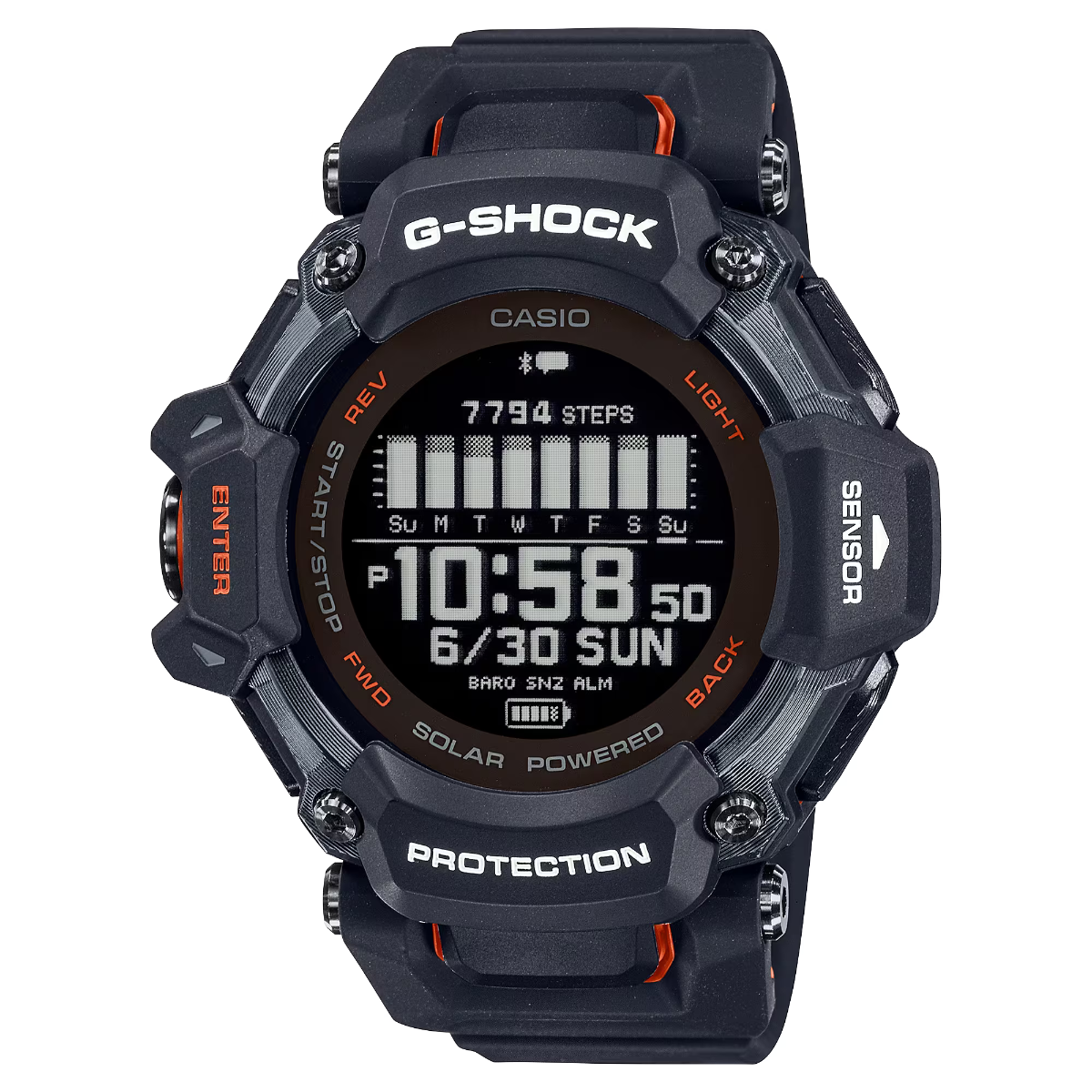 G-Shock Mens 200m G-SQUAD Heart Reate and GPS - GBD-H2000-1AER