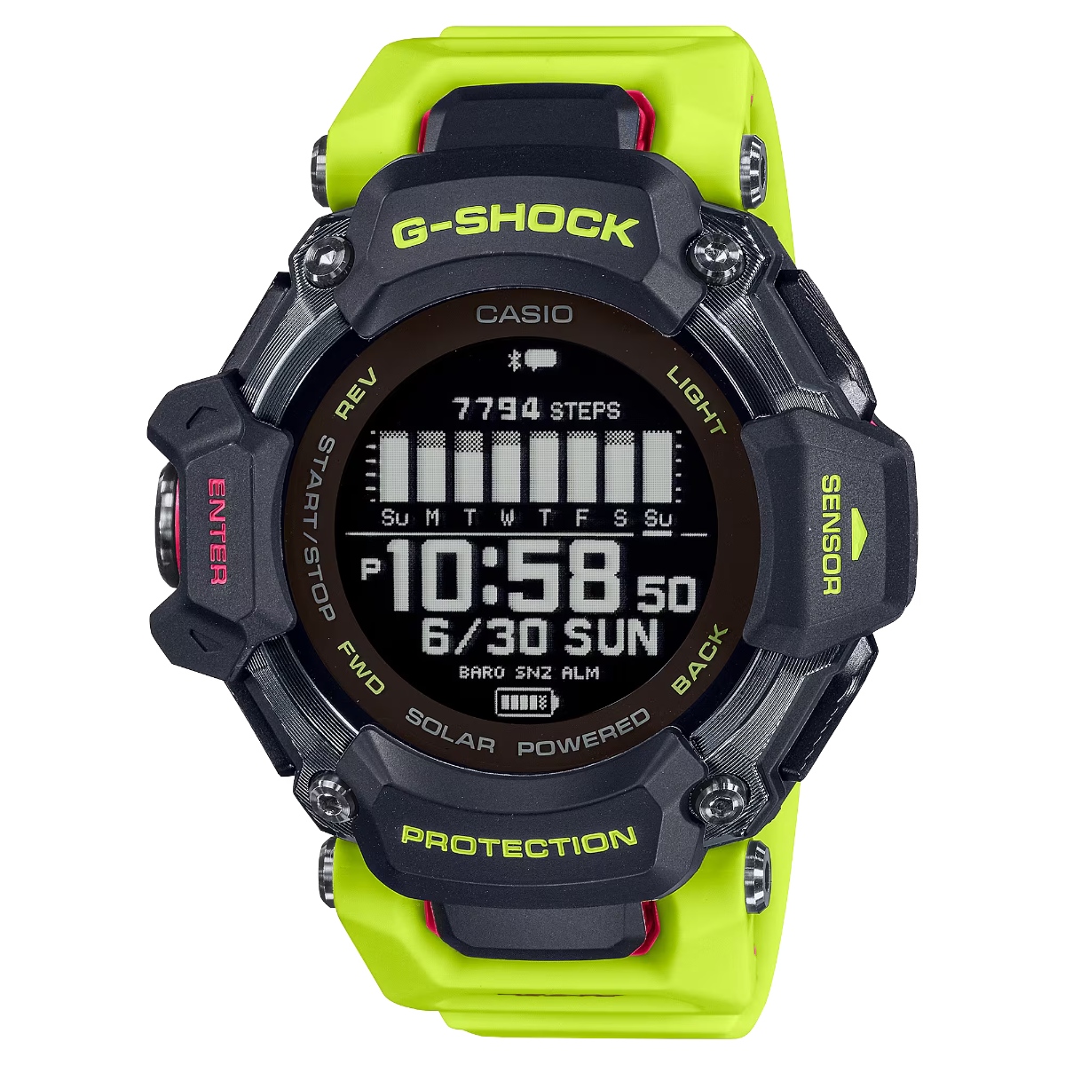 G-Shock Mens 200m G-SQUAD Heart Reate and GPS - GBD-H2000-1A9ER