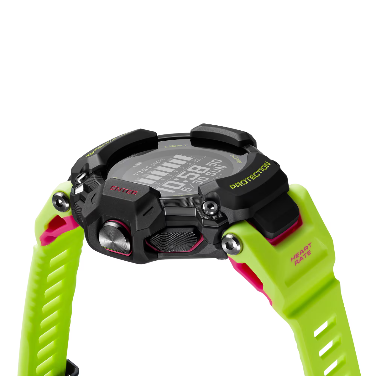 G-Shock Mens 200m G-SQUAD Solar Heart Rate and GPS - GBD-H2000-1A9FC
