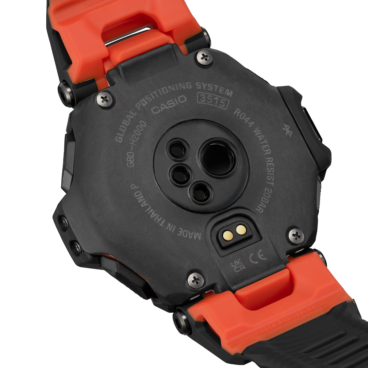 G-Shock Mens 200m G-SQUAD Solar Heart Rate and GPS - GBD-H2000-1A