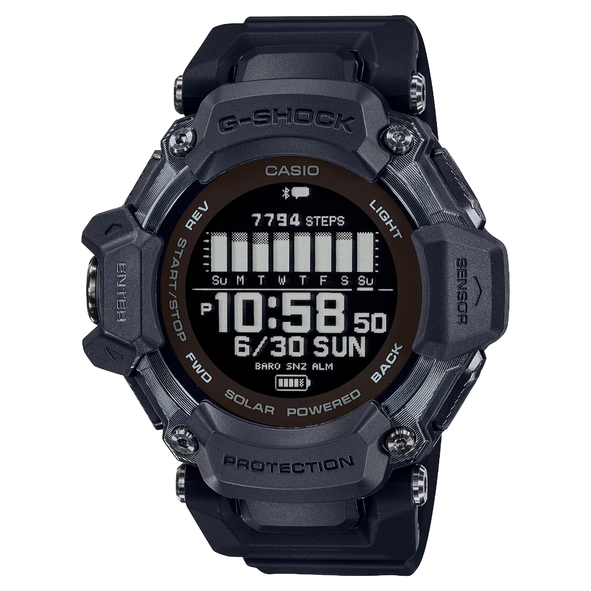 G-Shock Mens 200m G-SQUAD Heart Reate and GPS - GBD-H2000-1BER