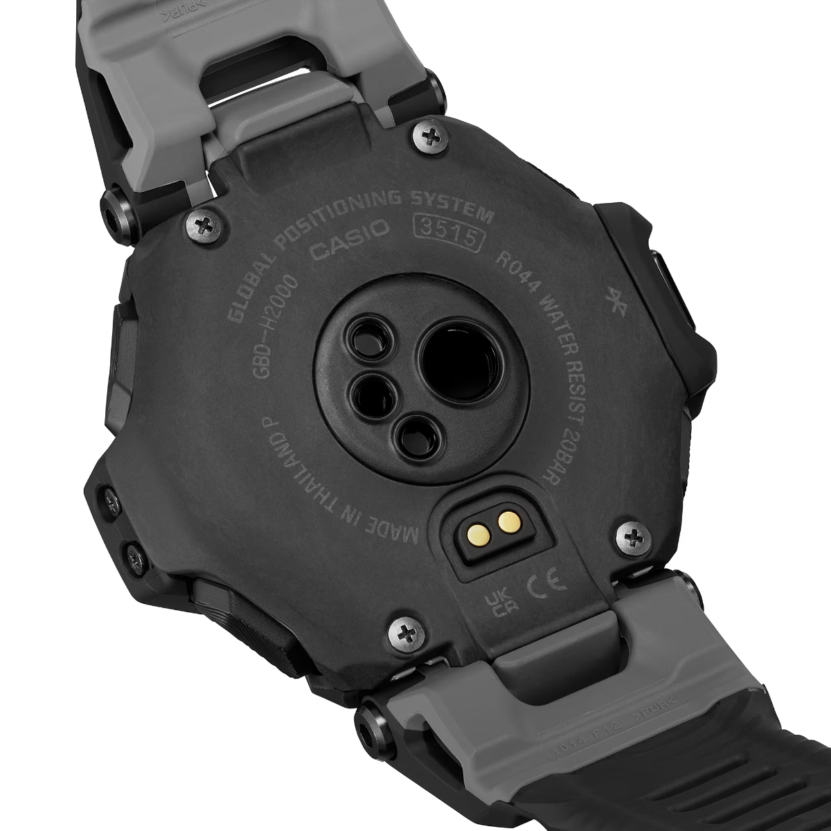 G-Shock Mens 200m G-SQUAD Solar Heart Rate and GPS - GBD-H2000-1BFC