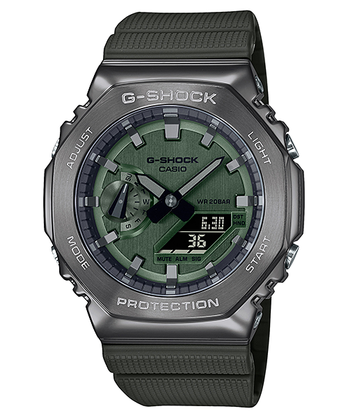 G-Shock Mens 200m G-Steel - GM-2100B-3ADR