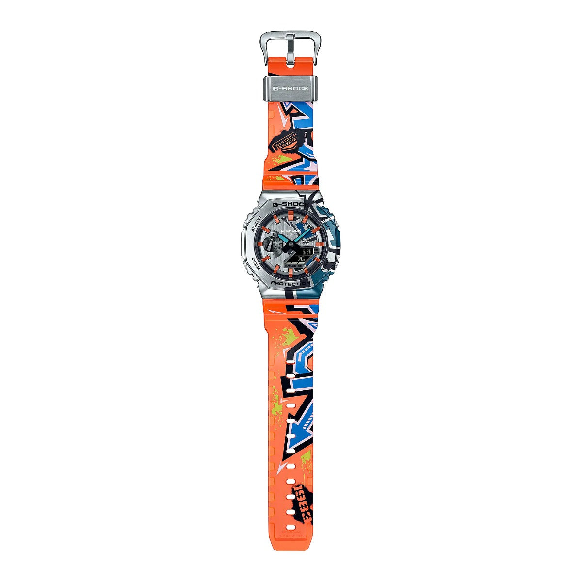 G-Shock Mans 200m Graffiti Beperkte Uitgawe - GM-2100SS-1ADR