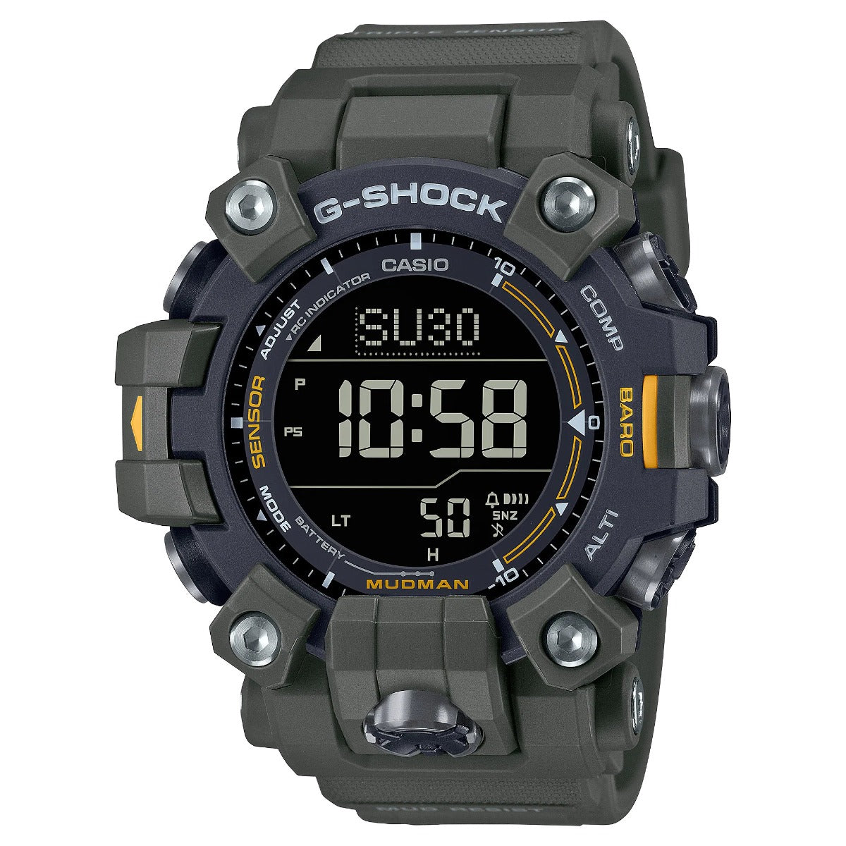 G-Shock Mens 200m Mudman Triple Sensor Solar - GW-9500-3ADR