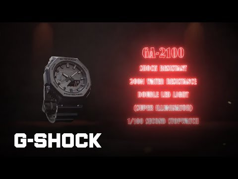 G-Shock Mans 200 m koolstofkern - GA-2100-1A1DR