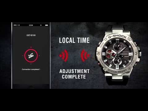 G-Shock Mens 200m G-Steel Bluetooth - GST-B100B-1A4DR