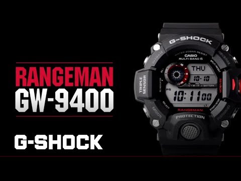 G-Shock Mans 200 m Rangeman drievoudige sensor - GW-9400-1DR 