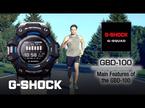 G-Shock Mens 200m Bluetooth Fitness - GBD-100-1DR