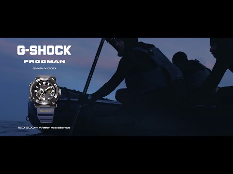 G-Shock Mens 200 m koolstof Bluetooth Frogman - GWF-A1000-1A2DR